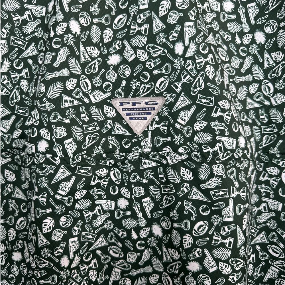 NWT Columbia Michigan State Spartans Super Slack Tide Omni Shade Shirt Mens Sz M - Picture 8 of 9